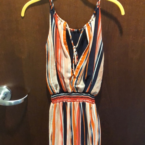 Orange and blue striped jumper - Picture 4 of 4